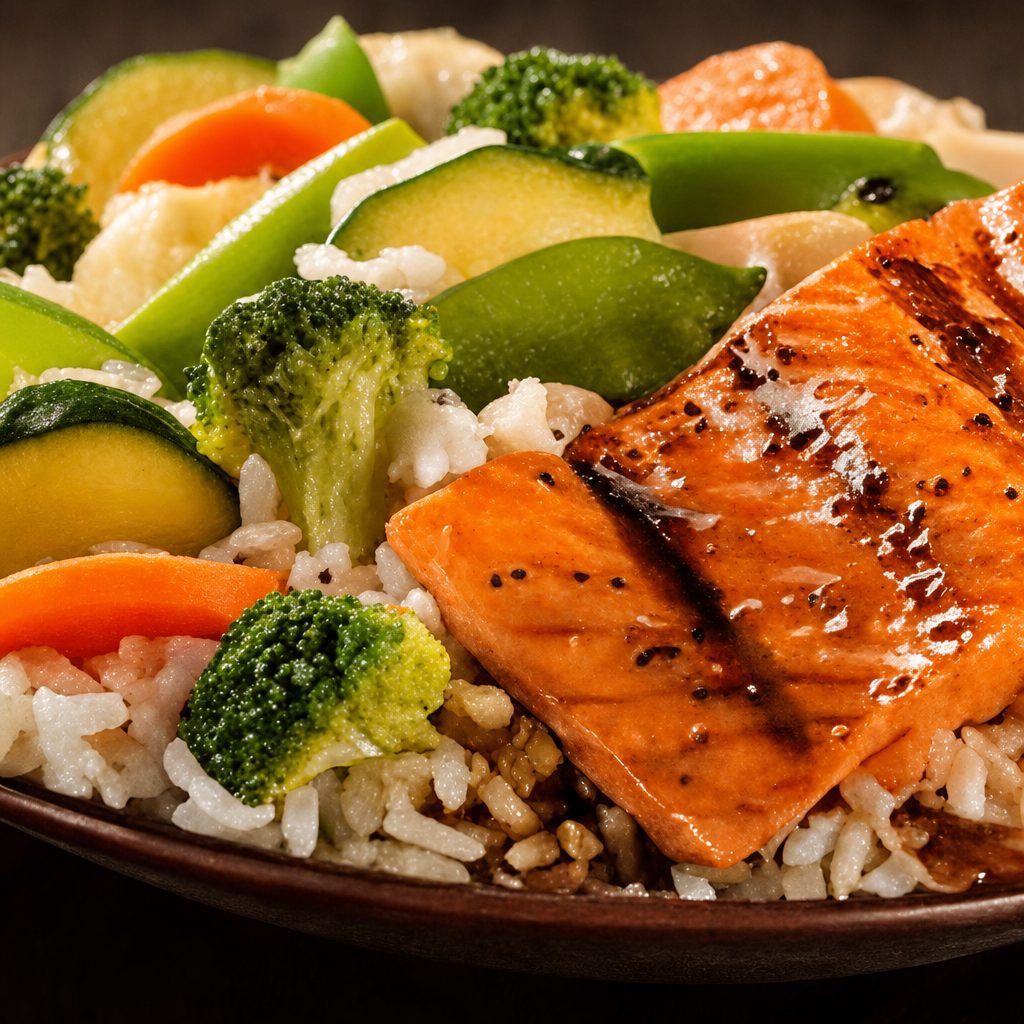 Salmon Teriyaki Bowl (Popular).