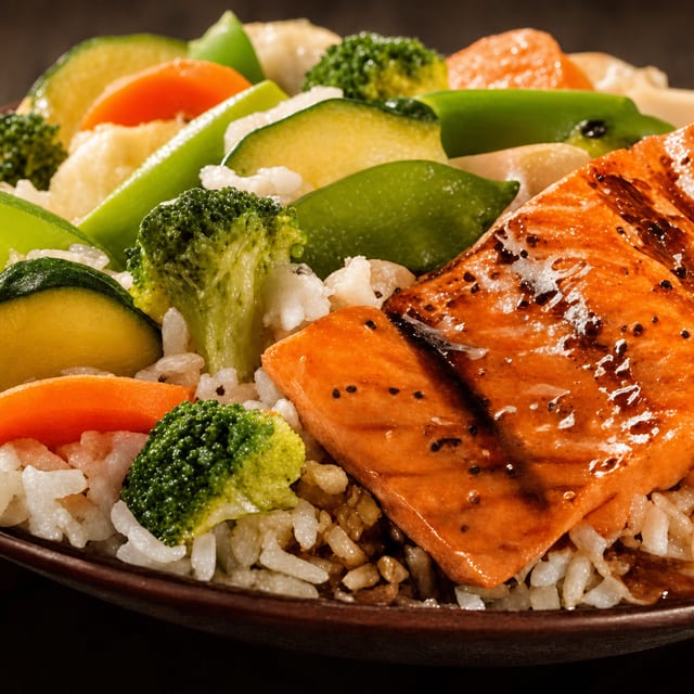 Salmon Teriyaki Bowl (Popular).