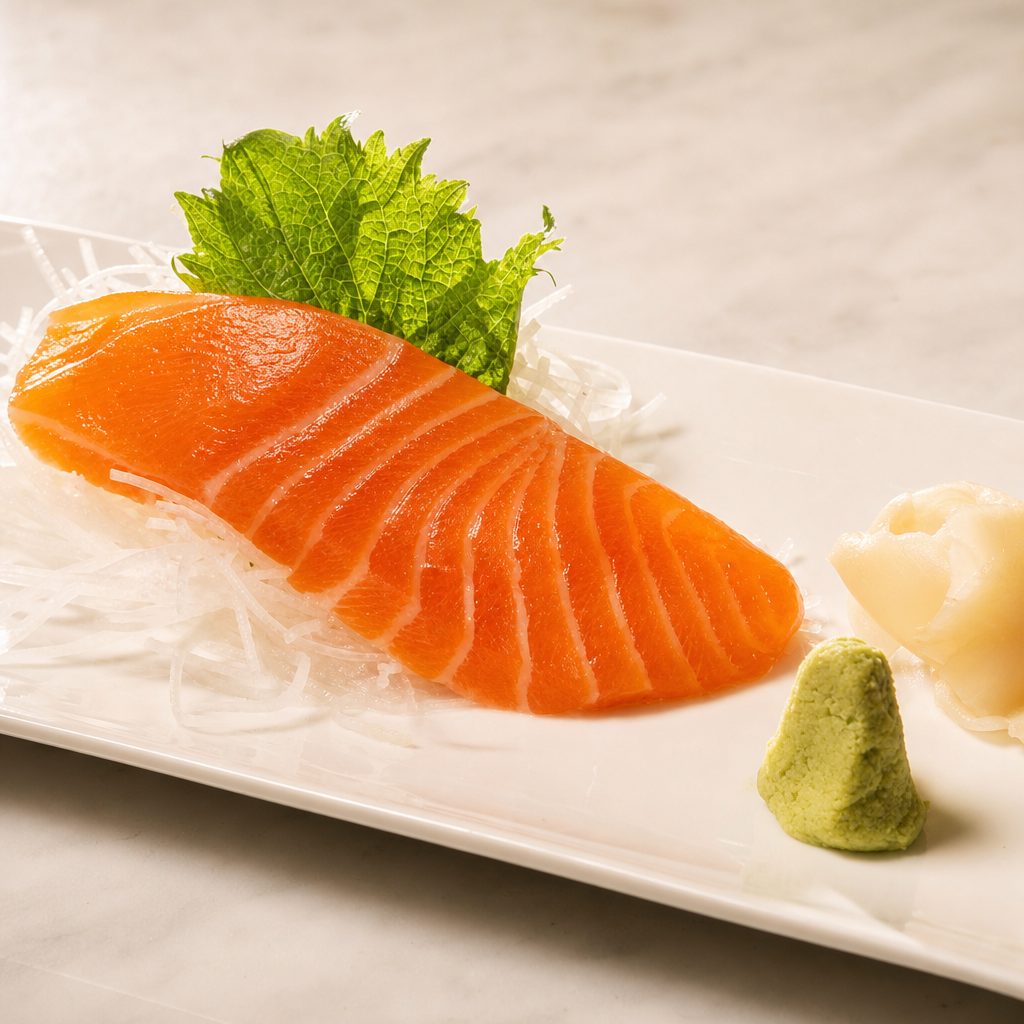 Salmon Sashimi.