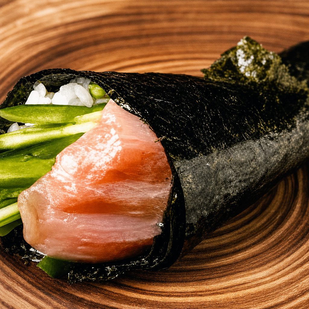 Yellowtail Handroll.