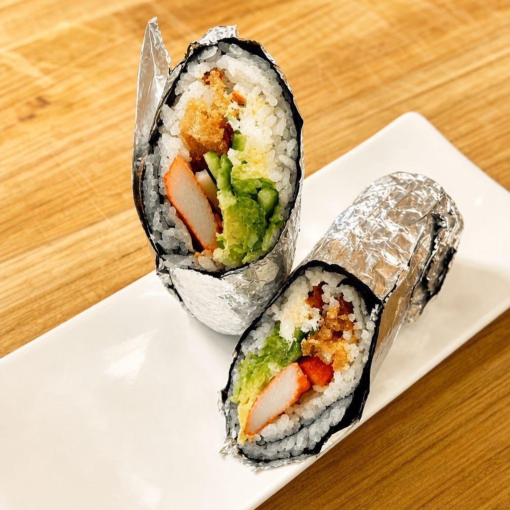Crab Monster Burrito.