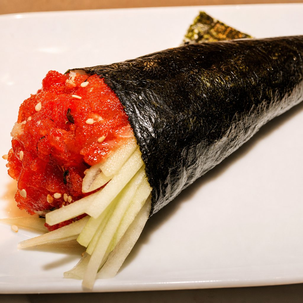 Spicy Tuna Handroll.
