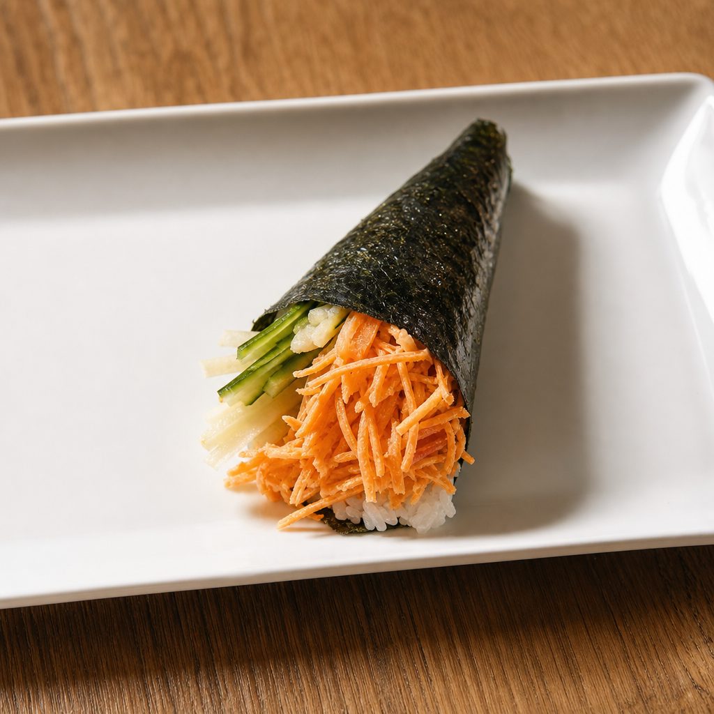 Spicy Krab Handroll.